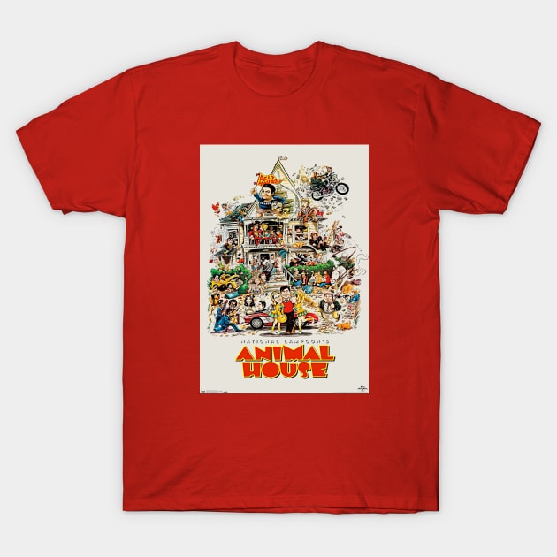 Animal House Movie Poster T-Shirt by Alema Art